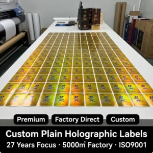 Durable Oil-Proof Aluminum Foil Adhesive Laser Labels and Stickers for Supermarket and Exhibition Use
