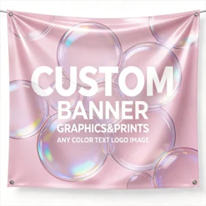 Durable PVC Banner UV Printing Weather UV Resistant Easy Assembly Hanging Style