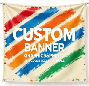 Durable PVC Banner with UV Printing UV-Resistant Waterproof Easy Assembly