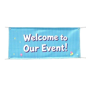 Durable Portable Outdoor Fence Banner with Full Color Digital Printing in PVC Vinyl