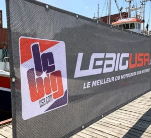 Durable Portable Polyester Mesh Windscreen Banner for Advertising Events