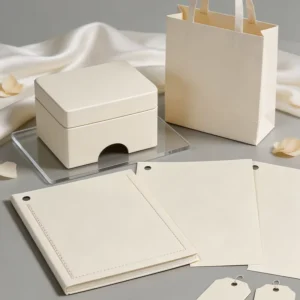 Durable Texture Custom Eco Friendly Recyclable Ivory Cardstock for Skincare Packaging Minimally Designed Gift Box Lining Digital