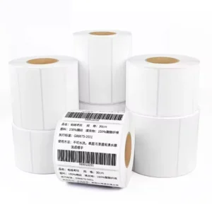 Durable Waterproof Heat-Resistant PP Labels with Customizable Barcode and QR Code Printing for Grocery, Clothing, and Jewelry