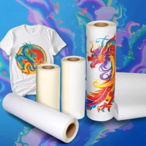 Dye Sublimation White Paper Roll Heat Transfer Material 98% Transfer Rate for Clothing Fabrics Light and Dark