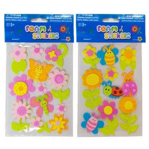 EVA 3D Foam Stickers for Kids DIY Scrapbooks Floral and Insect Designs