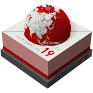 Earth Calendar 3D Creative Design Note Memo Pad Months Scheduler 3D Sculpture