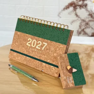 Eco Coffee Ground Desk Calendar with Faint Scent and Magnets