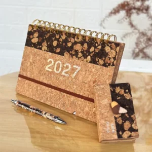 Eco Coffee Ground Material Desk Calendar With Faint Coffee Aroma & Stress Relief Magnets for Promotional Business Gifts