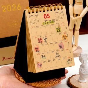 Eco Friendly Bulk Blank Wall Calendar Assorted Sizes for Printing Factory Custom Logo Personalized Calendar Making