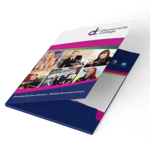 Eco Friendly Cardboard Embossing Folder Custom Printed A4 A5 Company Office Business Presentation Pockets Logo