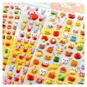 Eco-Friendly Custom 3D Vinyl Puffy Sticker for Holiday Decoration