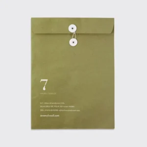 Eco-Friendly Custom Printed Cardboard Paper Envelope with String and Button