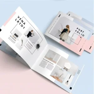 Eco-Friendly Custom Printed Paper Mini Colorful Flyer Booklet Catalogue Brochure