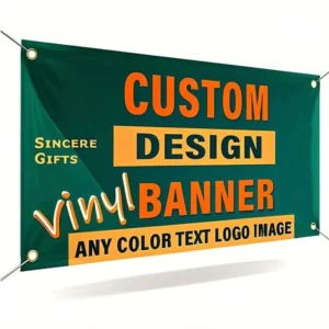 Eco-Friendly Custom Vinyl Wall-Hanging Advertisement Banner with Low MOQ