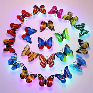 Eco-Friendly Decorative Sticker LED Butterfly Light