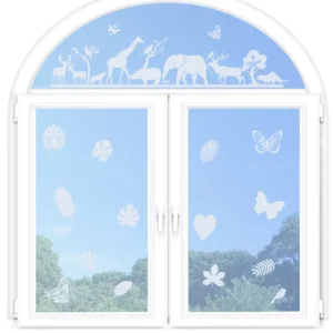 Eco-Friendly Durable Sun Catching Window Sticker Anti-Collision Self-Adhesive Vinyl Waterproof Glass Decal