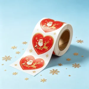 Eco-Friendly Gold Foil Adhesive Paper Stickers Custom Logo Sealing Labels for Gift Bags and Boxes