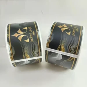 Eco-Friendly Gold-Printed Waterproof Vinyl Stickers with Soft Touch for Wash Bottles and Anti-Oil Labels