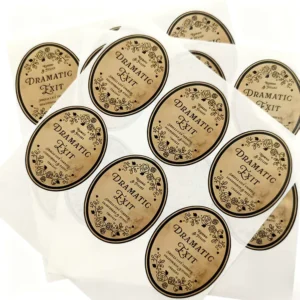 Eco-Friendly Kraft Paper Scratch-Off Labels for Cosmetic, Perfume, Candle, and Aromatherapy Packaging