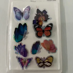 Eco-Friendly Luminous 3D PVC Butterfly Stickers, Self-Adhesive, for Party Backdrops, DIY, Stationery