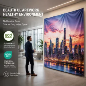 Eco-Friendly Mesh Fabric Banner for Green Events
