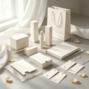 Eco-Friendly No Fading Recyclable Virgin Mechanical Wood Pulp Moonlight Ivory Cardstock Luxury Gift Boxes