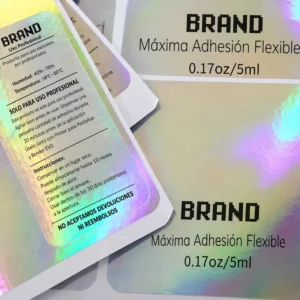 Eco-Friendly Rectangle Self-Adhesive PET Holographic Security Labels for Supermarket Use