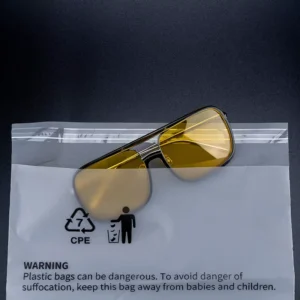 Eco-Friendly Recyclable CPE Plastic Transparent Custom Logo Self-Adhesive Bags for Socks, Clothing, Gifts, and Glasses