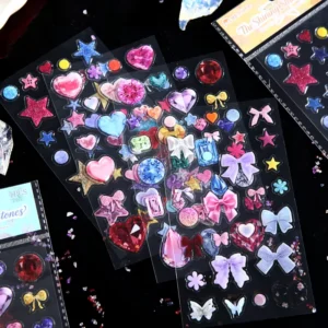Eco-Friendly Resin Dome Glossy Decals for Journaling and Scrapbooking