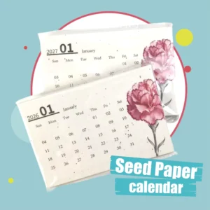 Eco Friendly Seed Paper Calendar Biodegradable Calendar With Seeds Flower Calendars