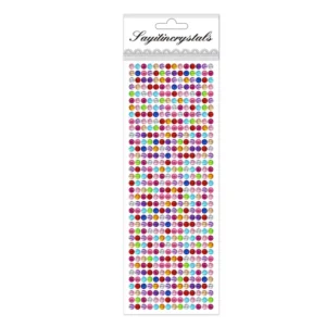 Eco-Friendly Self-Adhesive Rhinestone Gem Stickers for Crafts DIY Handcraft Supplies Promotional Gifts