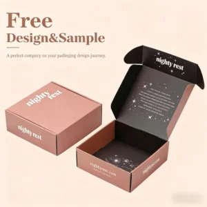 Eco-Friendly Skincare and Beauty Packaging Box Recycled Corrugated Paper Mailer Custom Logo
