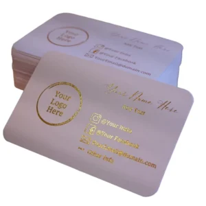 Eco Friendly Smart Business Cards with Logo High Gloss Gift Certificate Cards