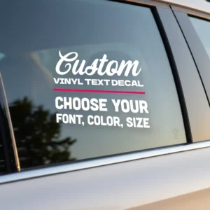 Eco-Friendly Waterproof Car Vinyl Sticker Full Color Custom Static Cling Durable Water Resistant UV Printing UV Varnishing