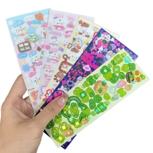 Eco-Friendly Waterproof Custom-Printed Kiss-Cut Vinyl Sticker Sheet