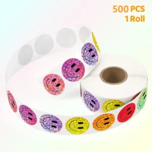 Eco-Friendly Waterproof Face Stickers with Strong Adhesive for Student Teaching Awards