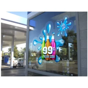 Eco friendly Custom Promotion Removable Vinyl Static Window Stickers