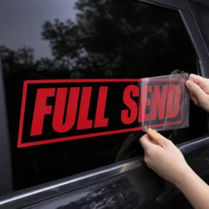 Economical Laser Cut Auto Decals Custom Size Vinyl Window Stickers for Car Truck SUV