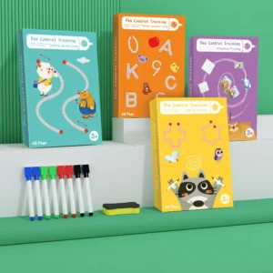 Educational Erasable Children’s Handwriting Practice Book for Early Education