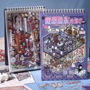 Eerie Scenery Decorative Sticker Book for DIY Journaling and Craft Collage