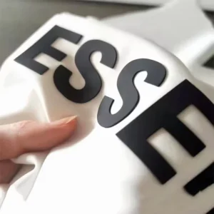 Elastic Band Embroidered Screen Print Transfers and Heat-Screen Printed Transfers for T-Shirts