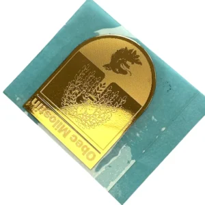 Embossed Gold Foil Sticker for Gift Box Permanent Metal Labels