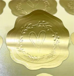 Embossed Metal Foil Custom Logo Sticker 3D Label for Perfume Bottles with Packaging