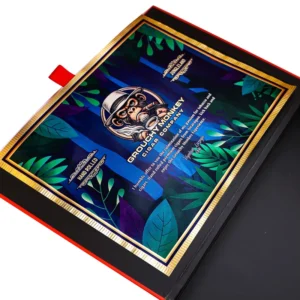 Embossed Waterproof Cigar Box Adhesive Labels with Custom Logo Printing
