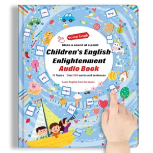 English Edition Children’s Enlightenment Sound Book Blue Cover Basic Language Learning and Vocabulary Audio Book
