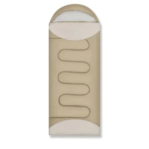 Envelope Hooded Sleeping Bag 1.8kg Winter Use 190T Water Repellent Polyester Taffeta Outer 190T Pongee Lining