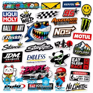 Environmentally Friendly Odorless Non-Toxic Custom Vinyl Car Stickers and Decals