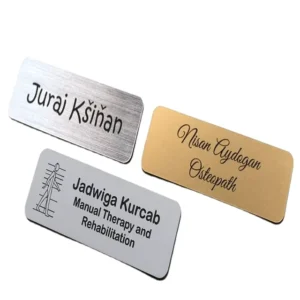 Etched and Engraved Aluminum and Stainless Steel Logo Plates with Photo, Chemical, and Laser Engraving
