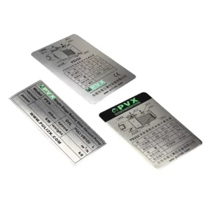 Europe-Imported Stainless Steel Anodized Aluminum Nameplate Art OEM Customizable Engraved Metal Nameplates Collectible Printing