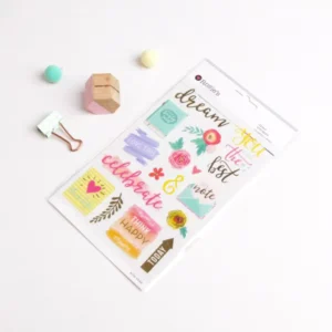 Europe Popular Custom PVC Colorful Decorative Sticker Sheet Offset Printed